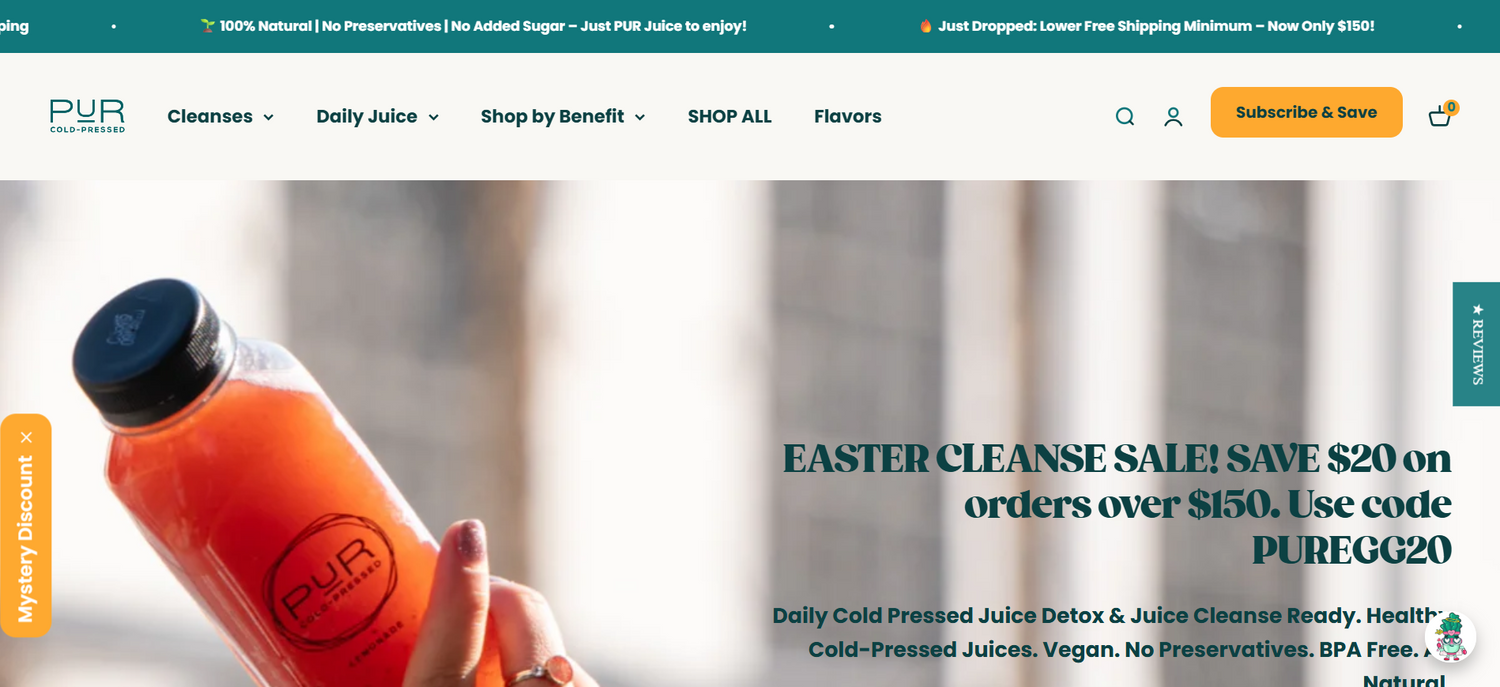 Pur cold-pressed